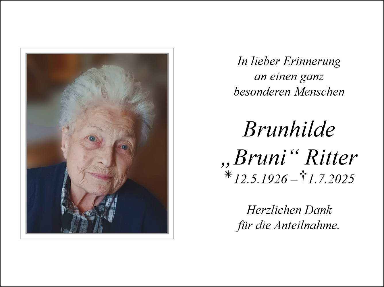 Brunhilde "Bruni" Ritter